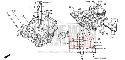 JEU DE CARTER MOTEUR CBR600FH de 1987